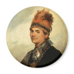 Portrait of Joseph Brant by Gilbert Stuart Refrigerator Magnet