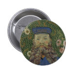 Portrait of Joseph Roulin by Van Gogh Pin