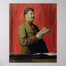 Portrait of Josif Stalin, 1933 Poster