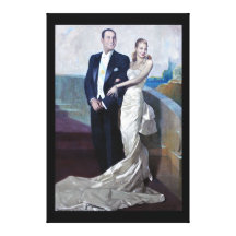 Portrait of Juan Domingo Perón and Eva Duarte Gallery Wrapped Canvas