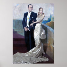 Portrait of Juan Domingo Perón and Eva Duarte Print
