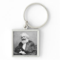 Portrait of Karl Marx Key Chain