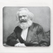 Portrait of Karl Marx Mousepads