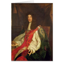 Portrait of King Charles II, c.1660-65 Card
