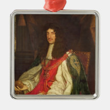 Portrait of King Charles II, c.1660-65 Christmas Tree Ornament
