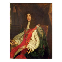 Portrait of King Charles II, c.1660-65 Post Card