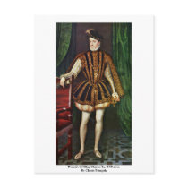 Portrait Of King Charles Ix. Of France Post Card
