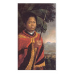 Portrait of King Kamehameha III of Hawaii business cards