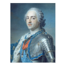 Portrait of King Louis XV  1748 Postcard