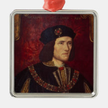 Portrait of King Richard III Christmas Ornaments