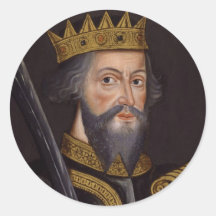 Portrait of King William I The Conqueror Sticker