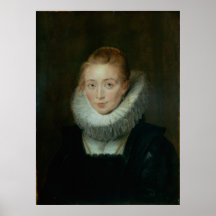 Portrait of Lady-in-Waiting to the Infanta Isabell Print