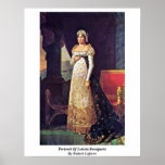 Portrait Of Letizia Bonaparte By Robert Lefevre posters