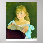 Portrait of Lina Campineanu by Edouard Manet posters