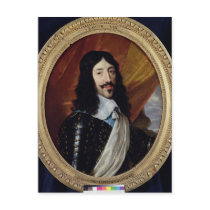 Portrait of Louis XIII  after 1610 Post Cards