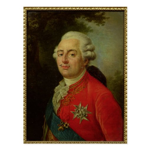 Portrait of Louis XVI King of France Postcard | Zazzle