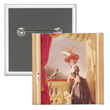 Portrait of Louise-Elisabeth de France and her Pinback Button