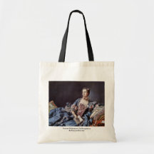 Portrait Of Madame De Pompadour Canvas Bag