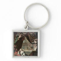 Portrait of Madame de reclining in front Keychains