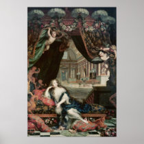 Portrait of Madame de reclining in front Print