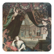 Portrait of Madame de reclining in front Stickers