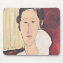 Portrait of Madame Hanka Zborowska, 1917 Mouse Pads