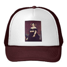Portrait Of Madame Moitessier By Ingres Jean Augus Trucker Hats