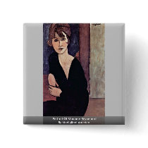 Portrait Of Madame Reynouard By Modigliani Amedeo Pinback Buttons