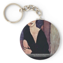 Portrait Of Madame Reynouard By Modigliani Amedeo Key Chains