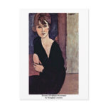 Portrait Of Madame Reynouard By Modigliani Amedeo postcards