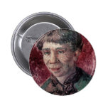 Portrait of Madame Tanguy by Vincent van Gogh Button