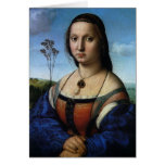 Portrait of Maddalena Doni by Raphael or Raffaello cards