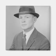 Portrait of Man Fridge Magnet