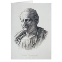 Portrait of Marcus Tullius Cicero Greeting Cards