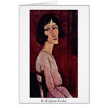 Portrait Of Margherita By Modigliani Amedeo Cards