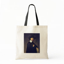 Portrait Of Marten Looten. By Rembrandt Van Rijn Tote Bags