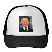 Portrait of Mechan by Amedeo Modigliani Mesh Hats