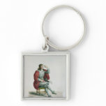 Portrait of Moliere  in the role of Arnolfe keychains