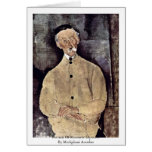 Portrait Of Monsieur Lepoutre By Modigliani Amedeo Card