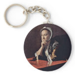 > Portrait Of Mrs Humphrey Devereux By Copley John keychains