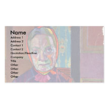 Portrait Of Mrs Mounter At The Breakfast Table Business Card Templates