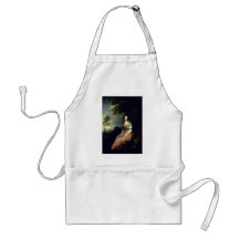 Portrait Of Mrs. Richard B. Sheridan By Thomas Gai Apron