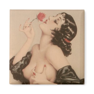 Portrait of Olive Thomas Refrigerator Magnets by Erotica77