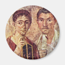 Portrait Of Paquius Proculus And His Wife By Meist Refrigerator Magnet