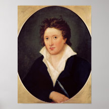Portrait of Percy Bysshe Shelley, 1819 Poster