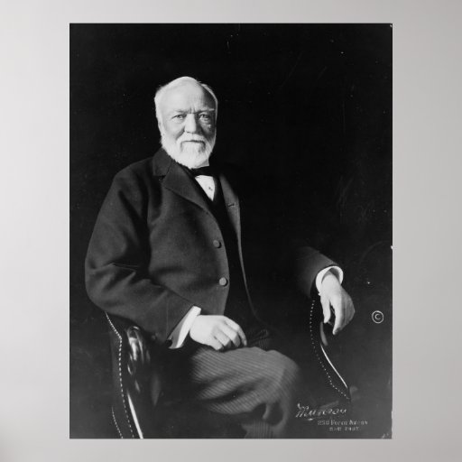 Portrait of Philanthropist Andrew Carnegie Print