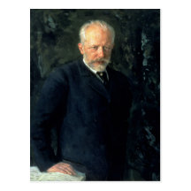 Portrait of Piotr Ilyich Tchaikovsky Postcards