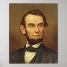 Portrait of President Abraham Lincoln Posters