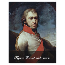 Portrait Of Prince Boris Golitsyn By Lampi D. Ä. J Personalized Flyer