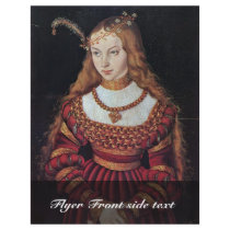 Portrait Of Princess Sybille Of Cleves As A Bride Custom Flyer